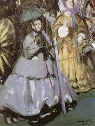 Edouard Manet At Longchamp Racecourse oil painting